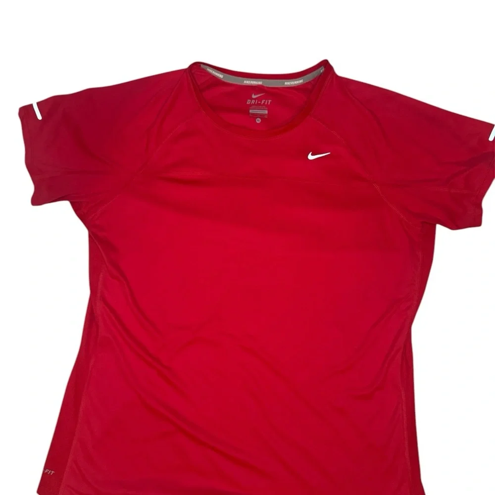 NIKE Red Dri-Fit Running Shirt - Picture 3 of 8